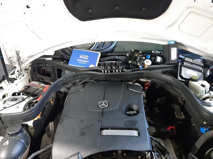 Mercedes E180 1.6 CGI için Prins VSI-DI LPG Sistemi montajımız